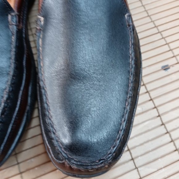 Allen Edmonds "Boulder" men's two tone brown\black leather loafer. Sz 12AAA. 98p - Picture 5 of 11